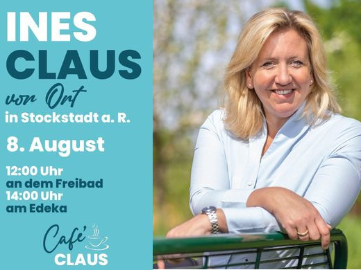 Ines Claus ist am 08.08.2023 in Stockstadt vor Ort.